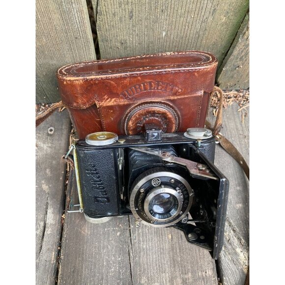Balda Jubilette Vintage 1938 Folding Camera with 5cm f/2.9 Lens With OG Case - Picture 15 of 16